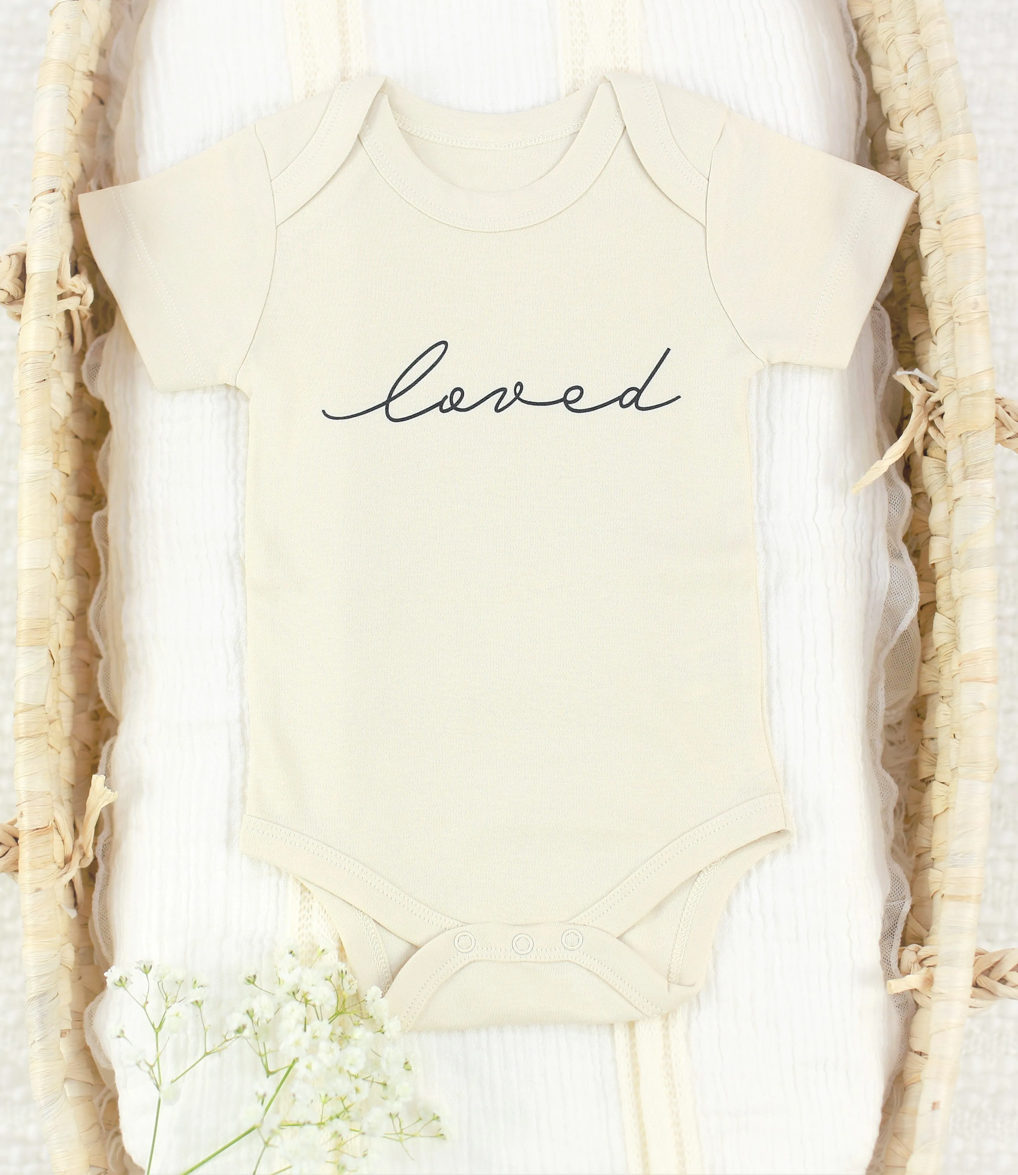 Watercolor Hearts | Organic Baby Girl Set