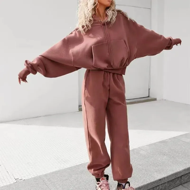 Winter/Spring Women's Fleece Tracksuit Set