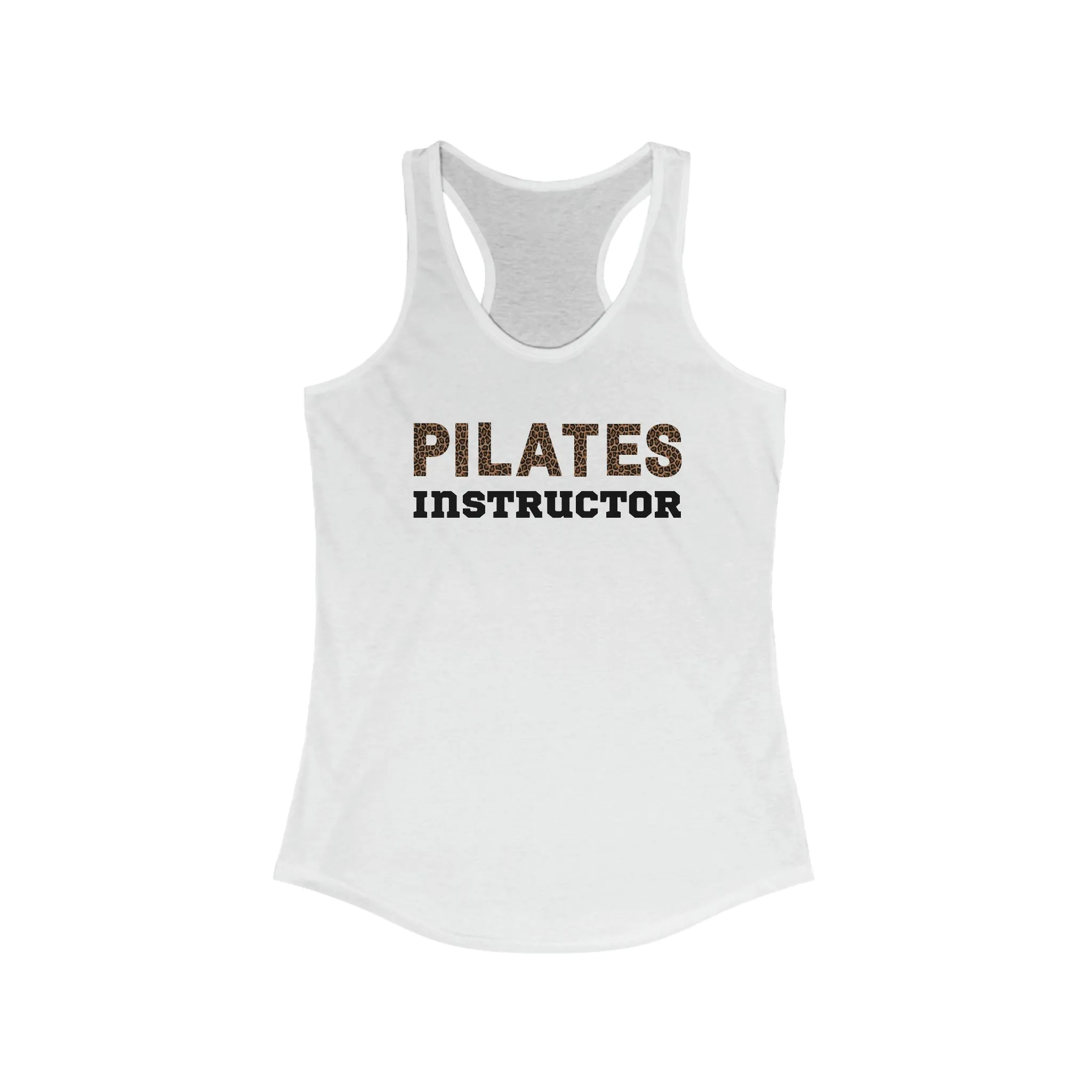 Women's Cheetah "Pilates Instructor" Racerback Tank